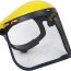 Protector Facial Casco Amarillo